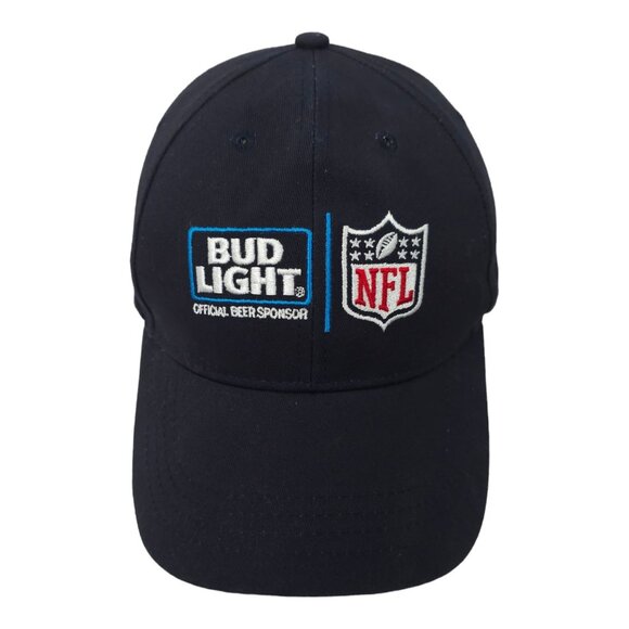NFL Bud Light Official Sponsor Embroidered Snapback Cap Trucker Football Hat - Picture 1 of 12